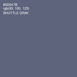 #5D647B - Shuttle Gray Color Image