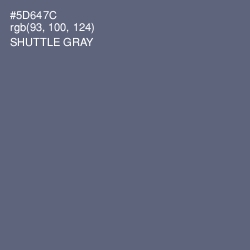 #5D647C - Shuttle Gray Color Image