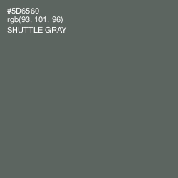 #5D6560 - Shuttle Gray Color Image