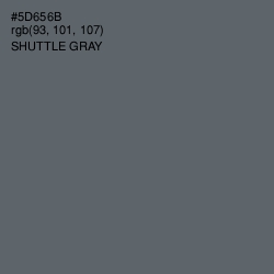 #5D656B - Shuttle Gray Color Image