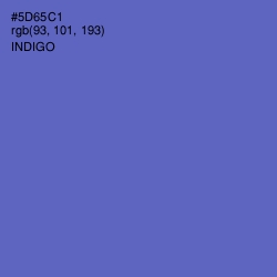 #5D65C1 - Indigo Color Image