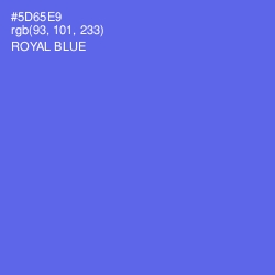 #5D65E9 - Royal Blue Color Image