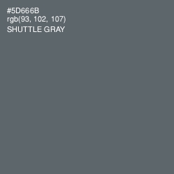 #5D666B - Shuttle Gray Color Image