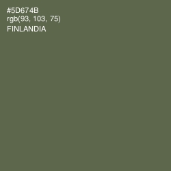 #5D674B - Finlandia Color Image