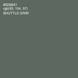 #5D6861 - Shuttle Gray Color Image