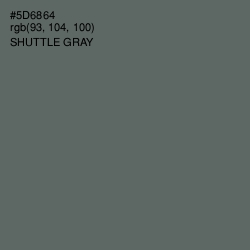 #5D6864 - Shuttle Gray Color Image