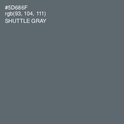 #5D686F - Shuttle Gray Color Image