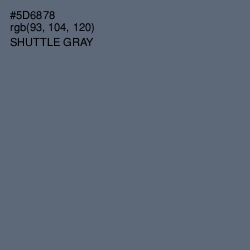 #5D6878 - Shuttle Gray Color Image