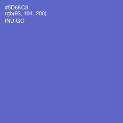 #5D68C8 - Indigo Color Image