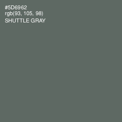 #5D6962 - Shuttle Gray Color Image