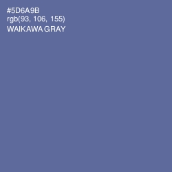 #5D6A9B - Waikawa Gray Color Image