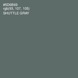 #5D6B69 - Shuttle Gray Color Image