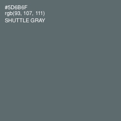 #5D6B6F - Shuttle Gray Color Image