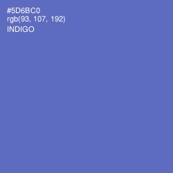 #5D6BC0 - Indigo Color Image