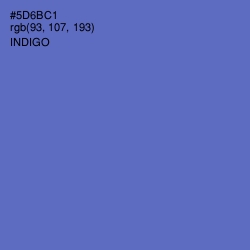 #5D6BC1 - Indigo Color Image