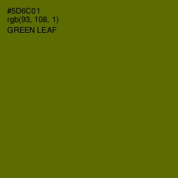 #5D6C01 - Green Leaf Color Image