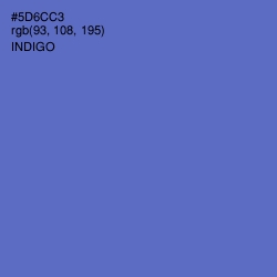 #5D6CC3 - Indigo Color Image