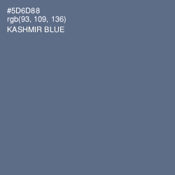 #5D6D88 - Kashmir Blue Color Image