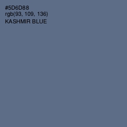 #5D6D88 - Kashmir Blue Color Image