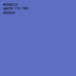 #5D6EC3 - Indigo Color Image