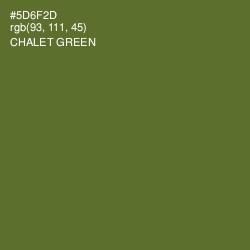 #5D6F2D - Chalet Green Color Image