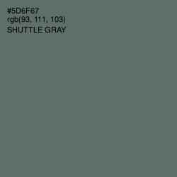 #5D6F67 - Shuttle Gray Color Image