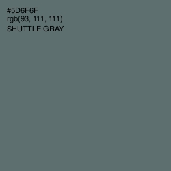 #5D6F6F - Shuttle Gray Color Image