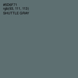 #5D6F71 - Shuttle Gray Color Image