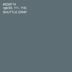 #5D6F74 - Shuttle Gray Color Image