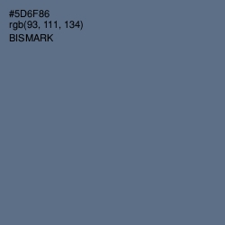 #5D6F86 - Bismark Color Image