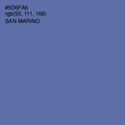 #5D6FA6 - San Marino Color Image