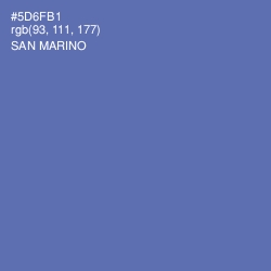 #5D6FB1 - San Marino Color Image