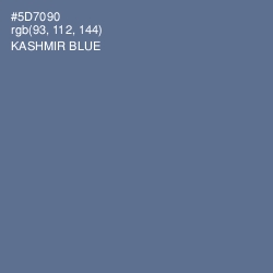 #5D7090 - Kashmir Blue Color Image