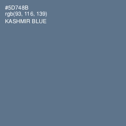 #5D748B - Kashmir Blue Color Image