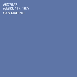 #5D75A7 - San Marino Color Image