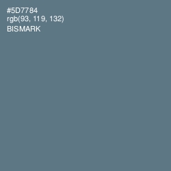 #5D7784 - Bismark Color Image