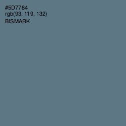 #5D7784 - Bismark Color Image