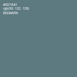 #5D7A81 - Bismark Color Image