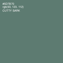 #5D7B70 - Cutty Sark Color Image