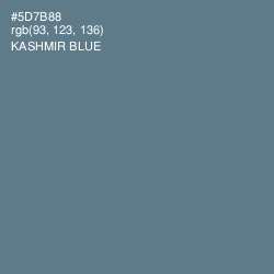 #5D7B88 - Kashmir Blue Color Image