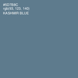 #5D7B8C - Kashmir Blue Color Image