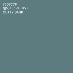 #5D7C7F - Cutty Sark Color Image