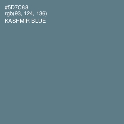 #5D7C88 - Kashmir Blue Color Image
