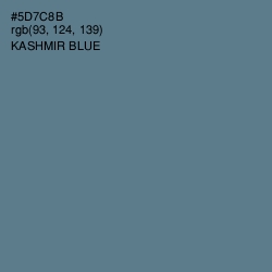 #5D7C8B - Kashmir Blue Color Image