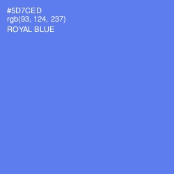 #5D7CED - Royal Blue Color Image