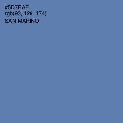 #5D7EAE - San Marino Color Image