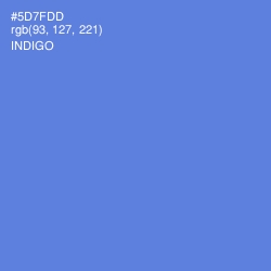 #5D7FDD - Indigo Color Image