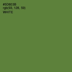 #5D803B - Olive Drab Color Image