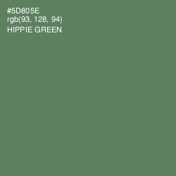#5D805E - Hippie Green Color Image