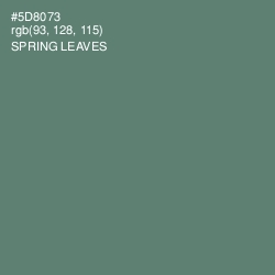 #5D8073 - Spring Leaves Color Image